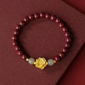 Lotus transshipment cinnabar bracelet