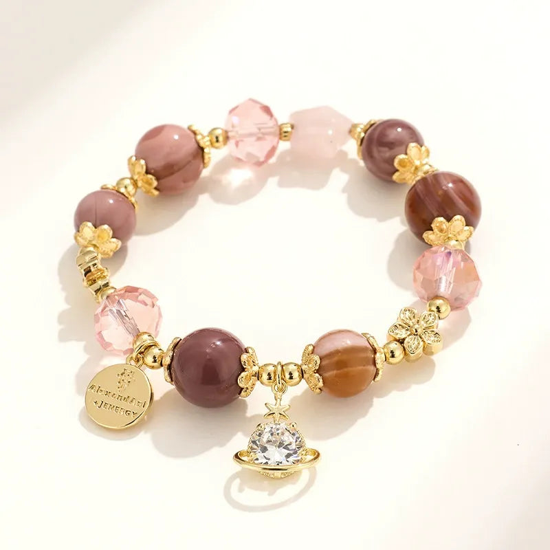 Peach oolong starry sky bracelet